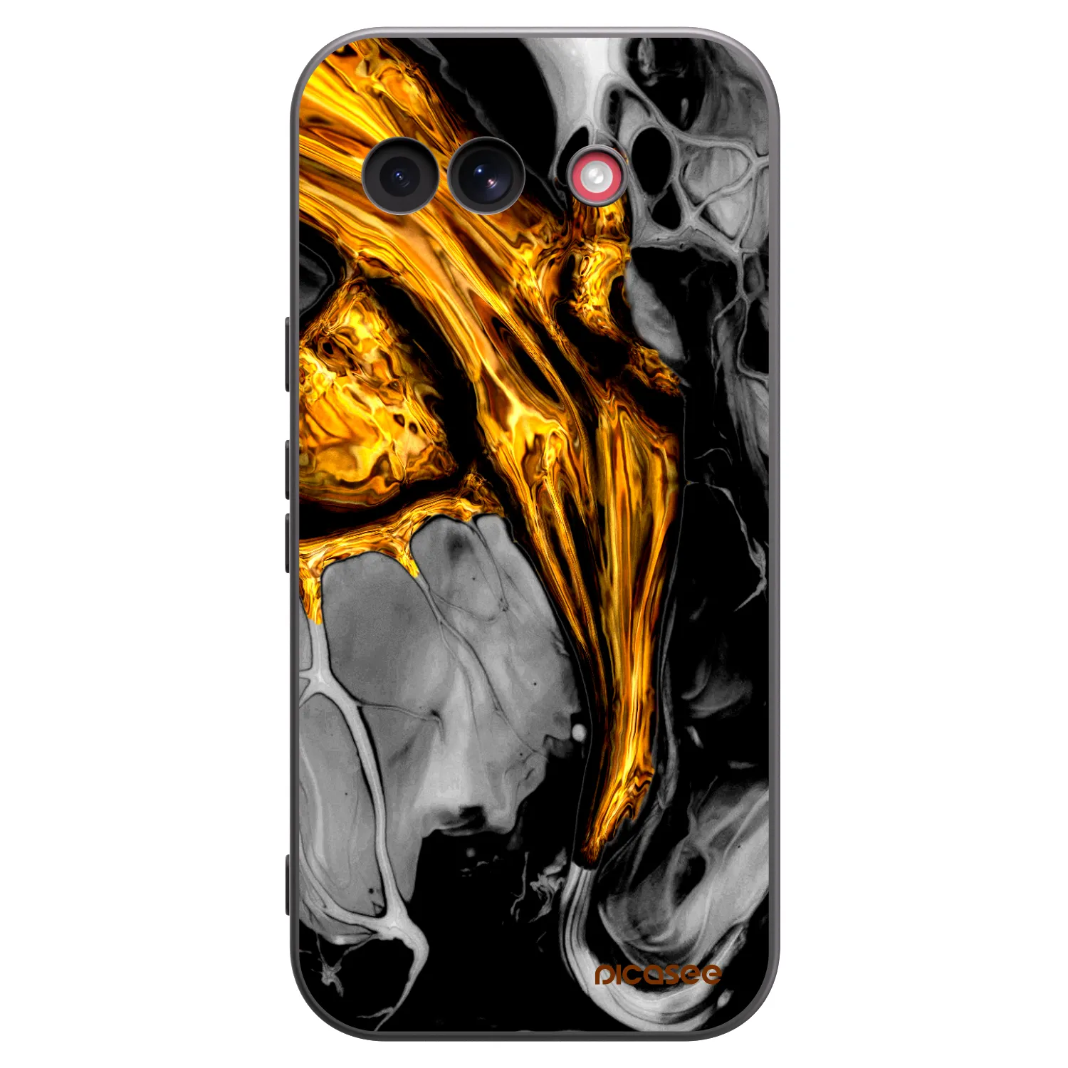 Picasee silikonski črni ovitek za Google Pixel 10a - Black Gold