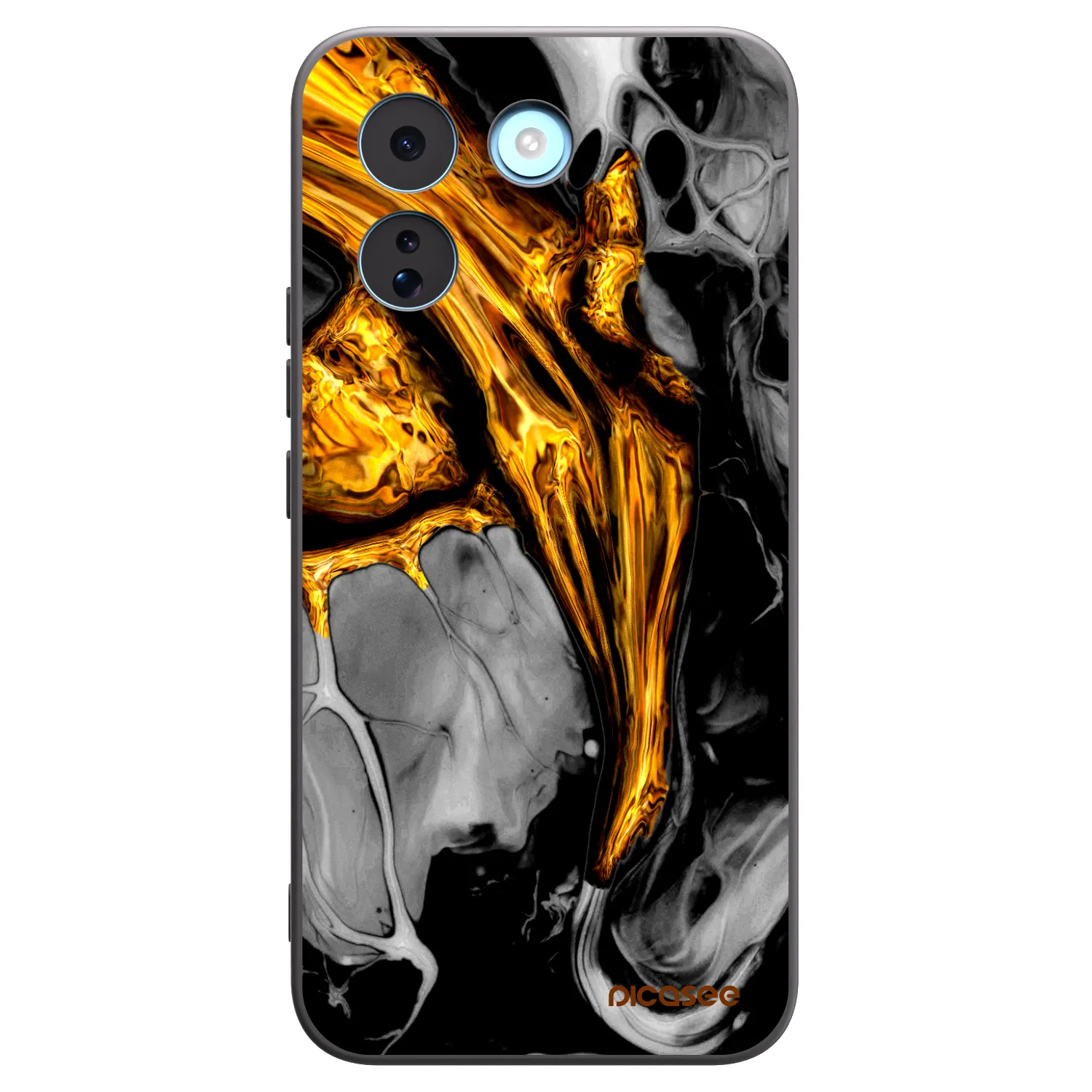 Picasee silikonski črni ovitek za Xiaomi Redmi Note 17 Pro MAX 5G - Black Gold