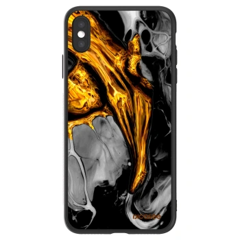 Picasee ULTIMATE CASE za Apple iPhone XS Max - Black Gold