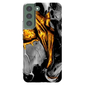 Picasee silikonski prozorni ovitek za Samsung Galaxy S22+ 5G - Black Gold