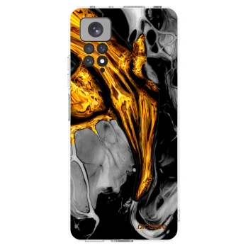 Picasee silikonski prozorni ovitek za Xiaomi Redmi Note 11S 4G - Black Gold