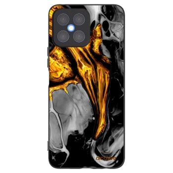 Picasee silikonski črni ovitek za Honor X8 4G - Black Gold