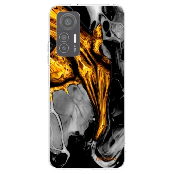 Picasee silikonski prozorni ovitek za Xiaomi 12 Lite - Black Gold