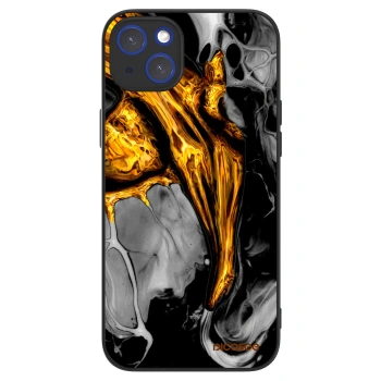 Picasee ULTIMATE CASE MagSafe za Apple iPhone 14 Plus - Black Gold