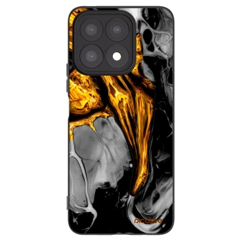 Picasee silikonski črni ovitek za Honor X8a - Black Gold