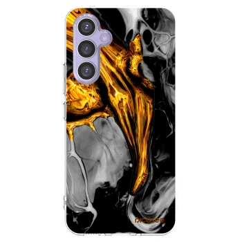 Picasee silikonski prozorni ovitek za Samsung Galaxy A54 5G A546B - Black Gold