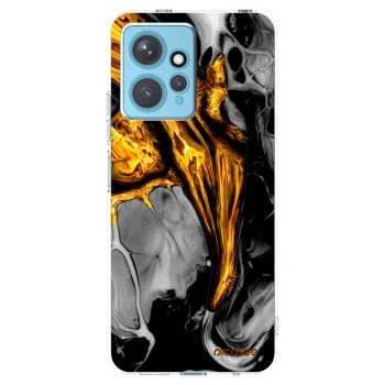 Picasee silikonski prozorni ovitek za Xiaomi Redmi Note 12 4G - Black Gold