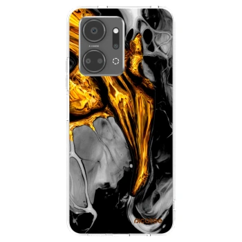Picasee silikonski prozorni ovitek za Honor X7a - Black Gold