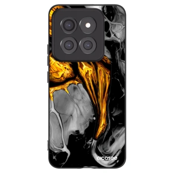 Picasee silikonski črni ovitek za Xiaomi 14 Pro - Black Gold