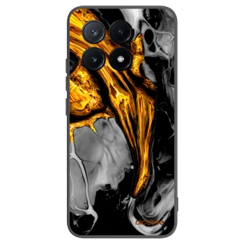 Picasee silikonski črni ovitek za Xiaomi Poco X6 Pro - Black Gold