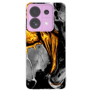 Picasee silikonski prozorni ovitek za Xiaomi Redmi Note 13 Pro 5G - Black Gold