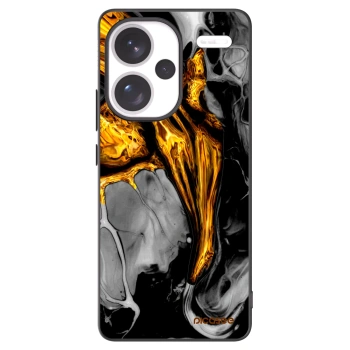 Picasee silikonski črni ovitek za Xiaomi Redmi Note 13 Pro+ 5G - Black Gold