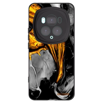 Picasee silikonski črni ovitek za Honor Magic6 Pro - Black Gold