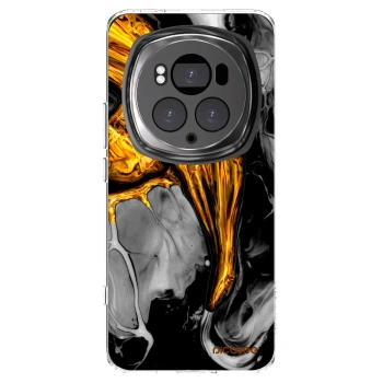 Picasee silikonski prozorni ovitek za Honor Magic6 Pro - Black Gold