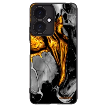 Picasee silikonski črni ovitek za Xiaomi Redmi 13C 5G - Black Gold