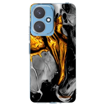 Picasee silikonski prozorni ovitek za Xiaomi Redmi 13C 5G - Black Gold