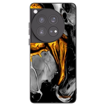 Picasee silikonski črni ovitek za OnePlus 12 5G - Black Gold
