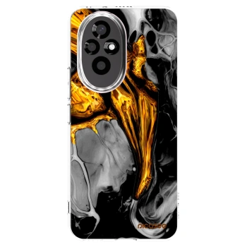 Picasee silikonski prozorni ovitek za Honor 200 Pro 5G - Black Gold