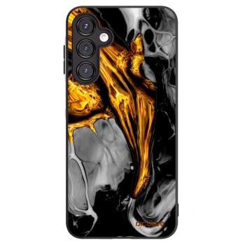 Picasee silikonski črni ovitek za Samsung Galaxy A16 5G - Black Gold