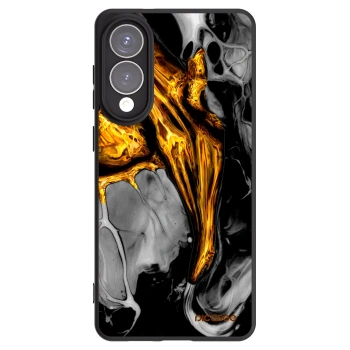 Picasee silikonski črni ovitek za Samsung Galaxy S25 Edge 5G - Black Gold