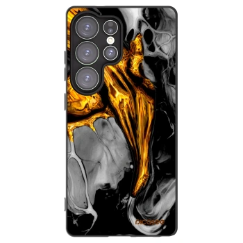 Picasee silikonski črni ovitek za Samsung Galaxy S25 Ultra 5G - Black Gold