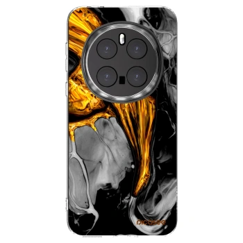 Picasee silikonski prozorni ovitek za Honor Magic7 Pro 5G - Black Gold