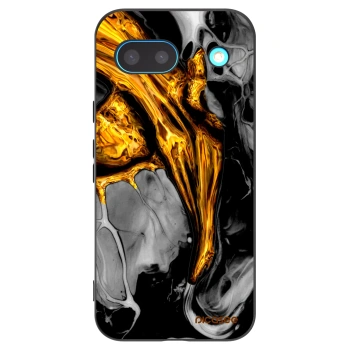 Picasee silikonski črni ovitek za Google Pixel 8 - Black Gold