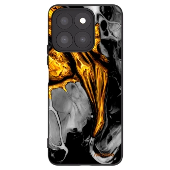 Picasee silikonski črni ovitek za Honor X8c - Black Gold