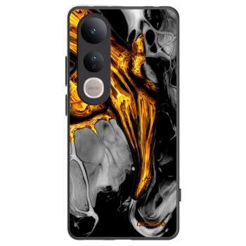 Picasee silikonski črni ovitek za Vivo V50 Lite 5G - Black Gold