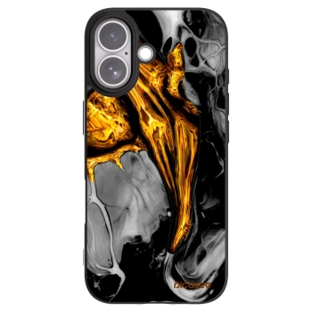 Picasee silikonski črni ovitek za Apple iPhone 17 - Black Gold