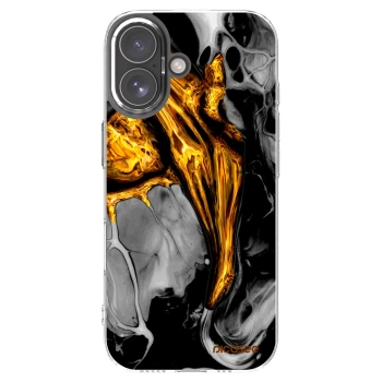Picasee silikonski prozorni ovitek za Apple iPhone 17 - Black Gold