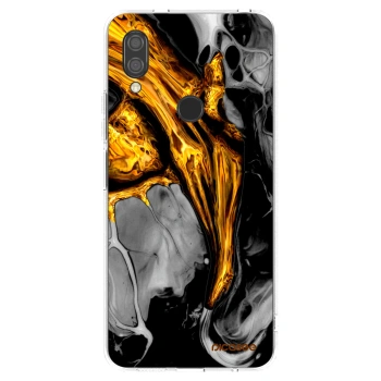 Picasee silikonski prozorni ovitek za Xiaomi Redmi 7 - Black Gold