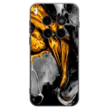 Picasee silikonski črni ovitek za Vivo X300 Pro - Black Gold