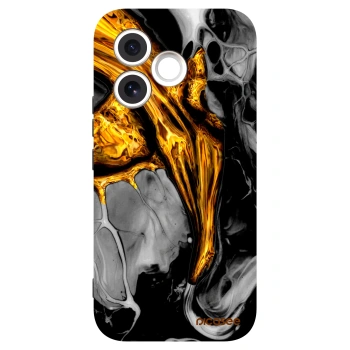 Picasee silikonski črni ovitek za Honor 600 Lite - Black Gold