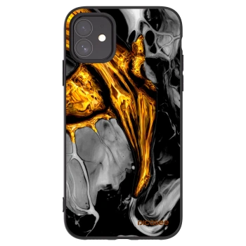Picasee silikonski črni ovitek za Apple iPhone 11 - Black Gold
