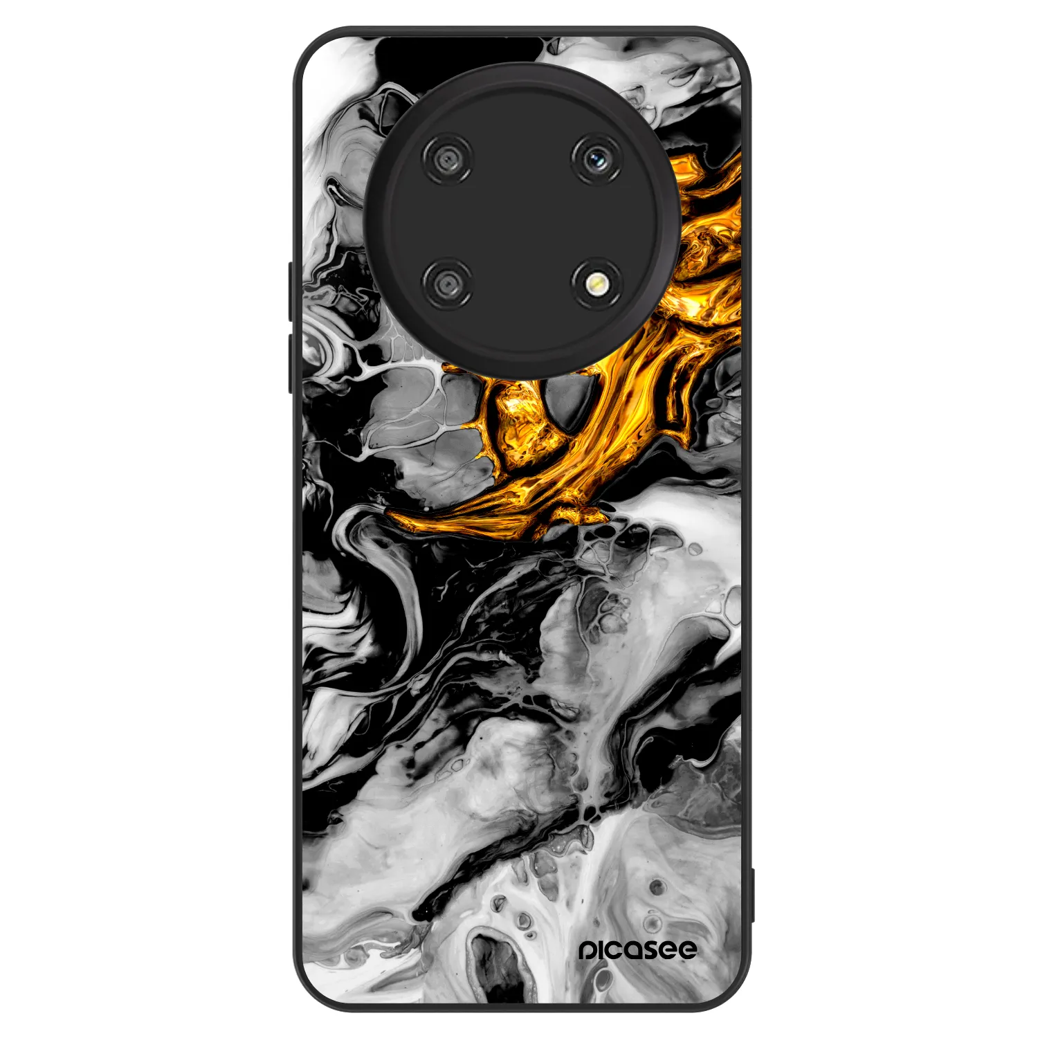 Picasee ULTIMATE CASE za Honor Magic4 Lite 5G - Black Gold 2