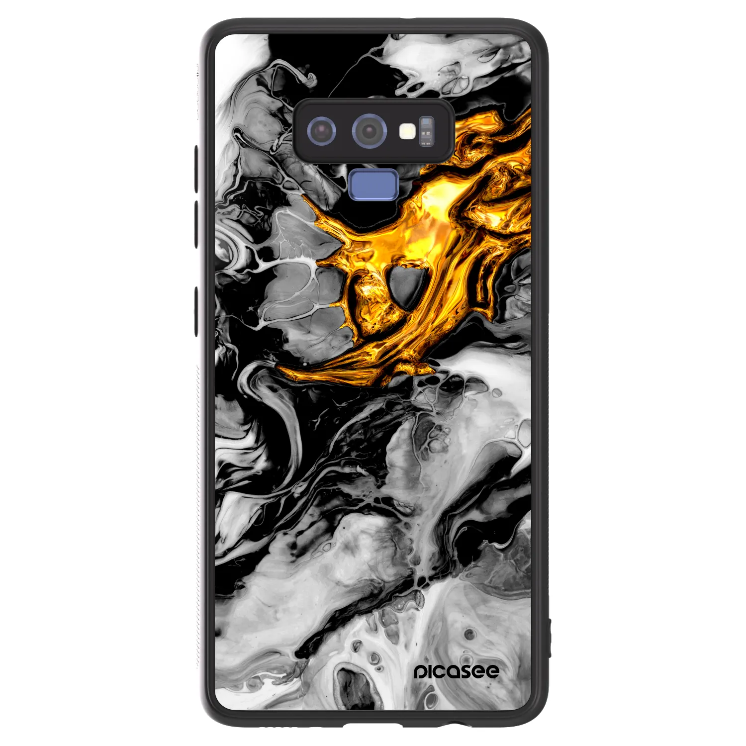Picasee ULTIMATE CASE za Samsung Galaxy Note 9 N960F - Black Gold 2
