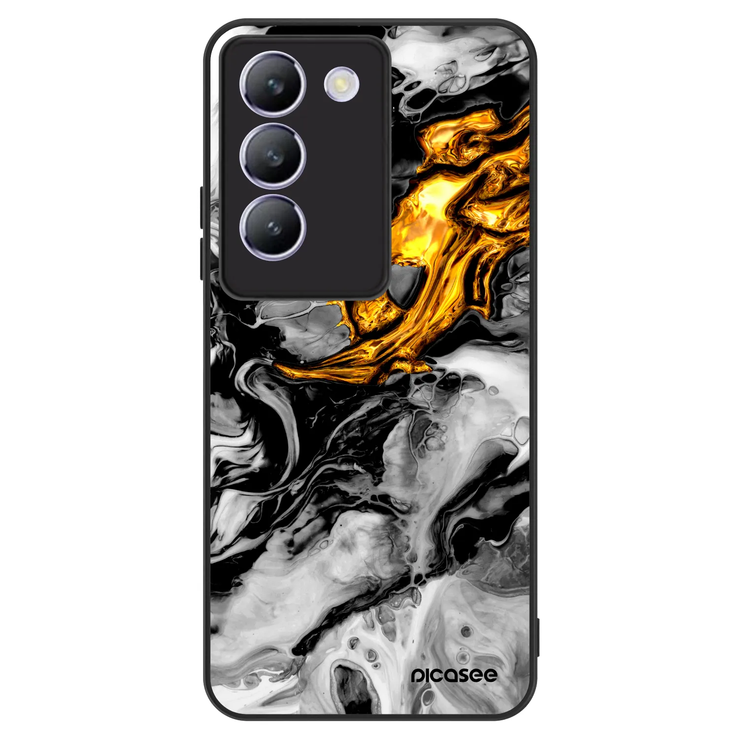 Picasee ULTIMATE CASE za Vivo V40 SE 5G - Black Gold 2