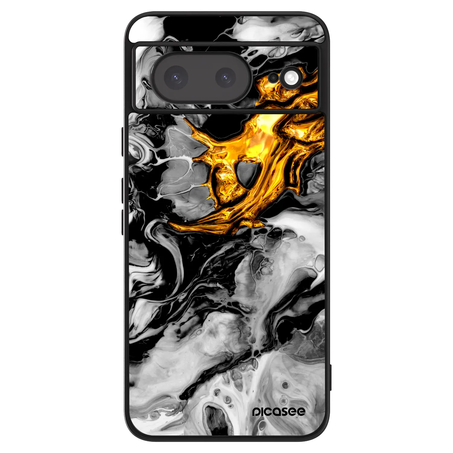 Picasee ULTIMATE CASE za Google Pixel 8a - Black Gold 2
