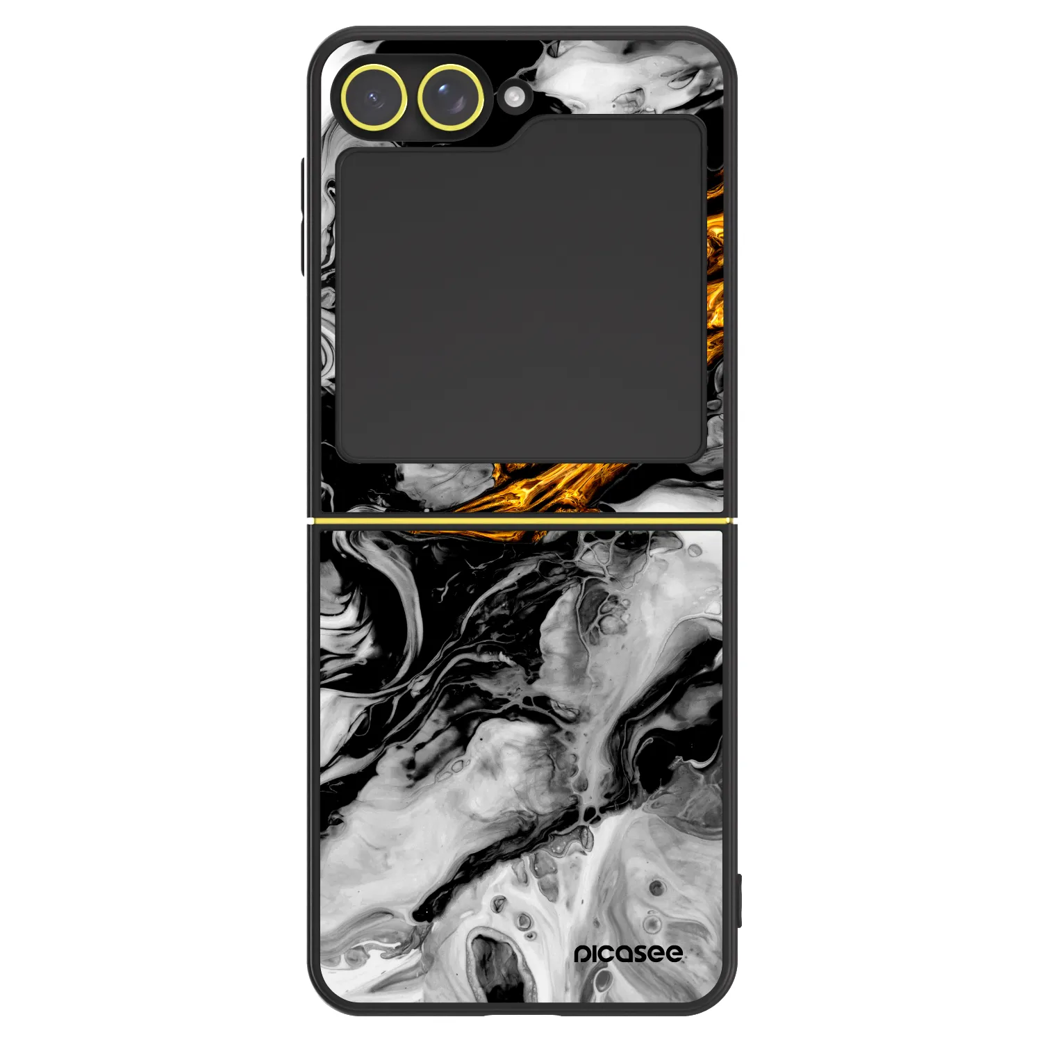 Picasee ULTIMATE CASE za Samsung Galaxy Z Flip6 5G - Black Gold 2