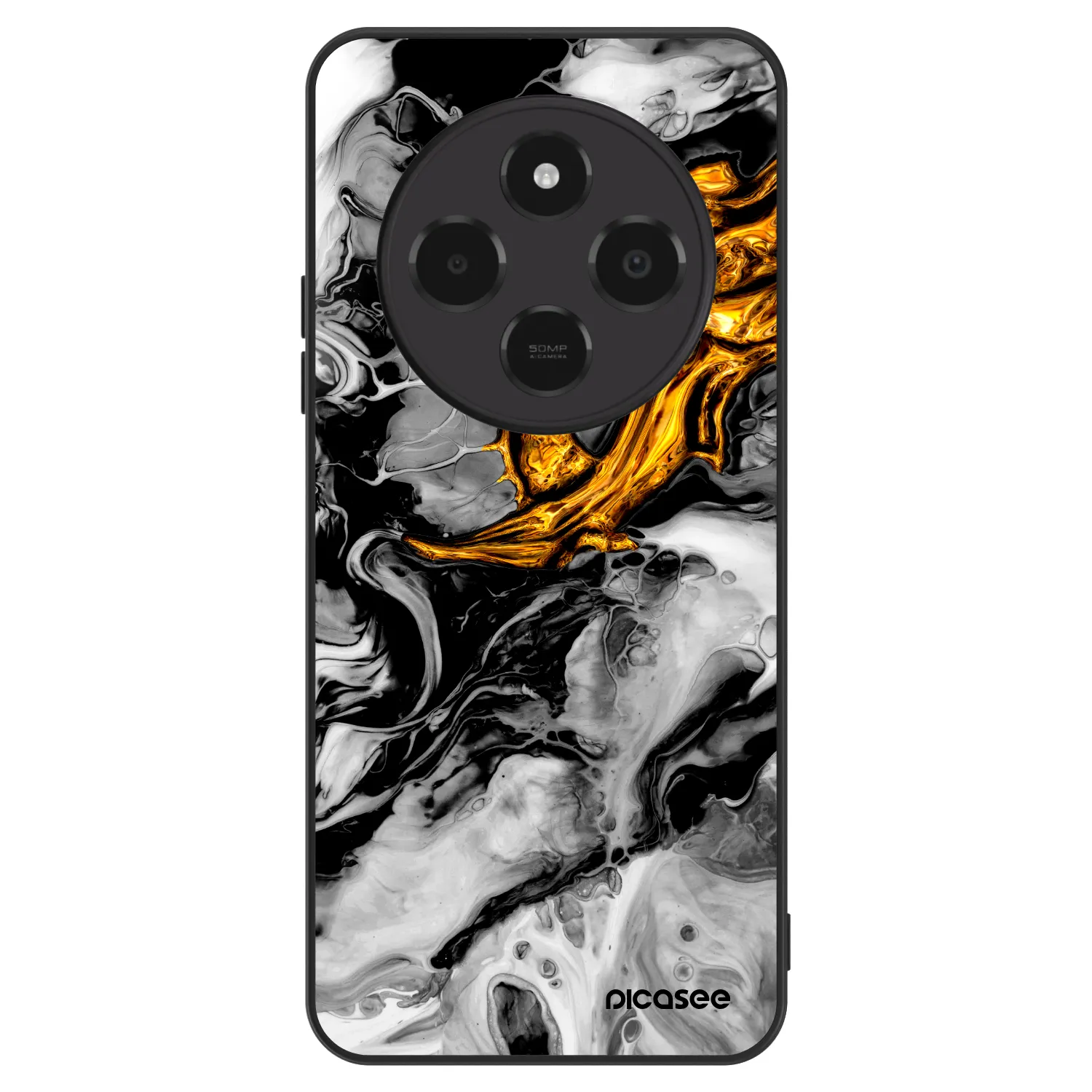 Picasee ULTIMATE CASE za Xiaomi Poco C75 - Black Gold 2