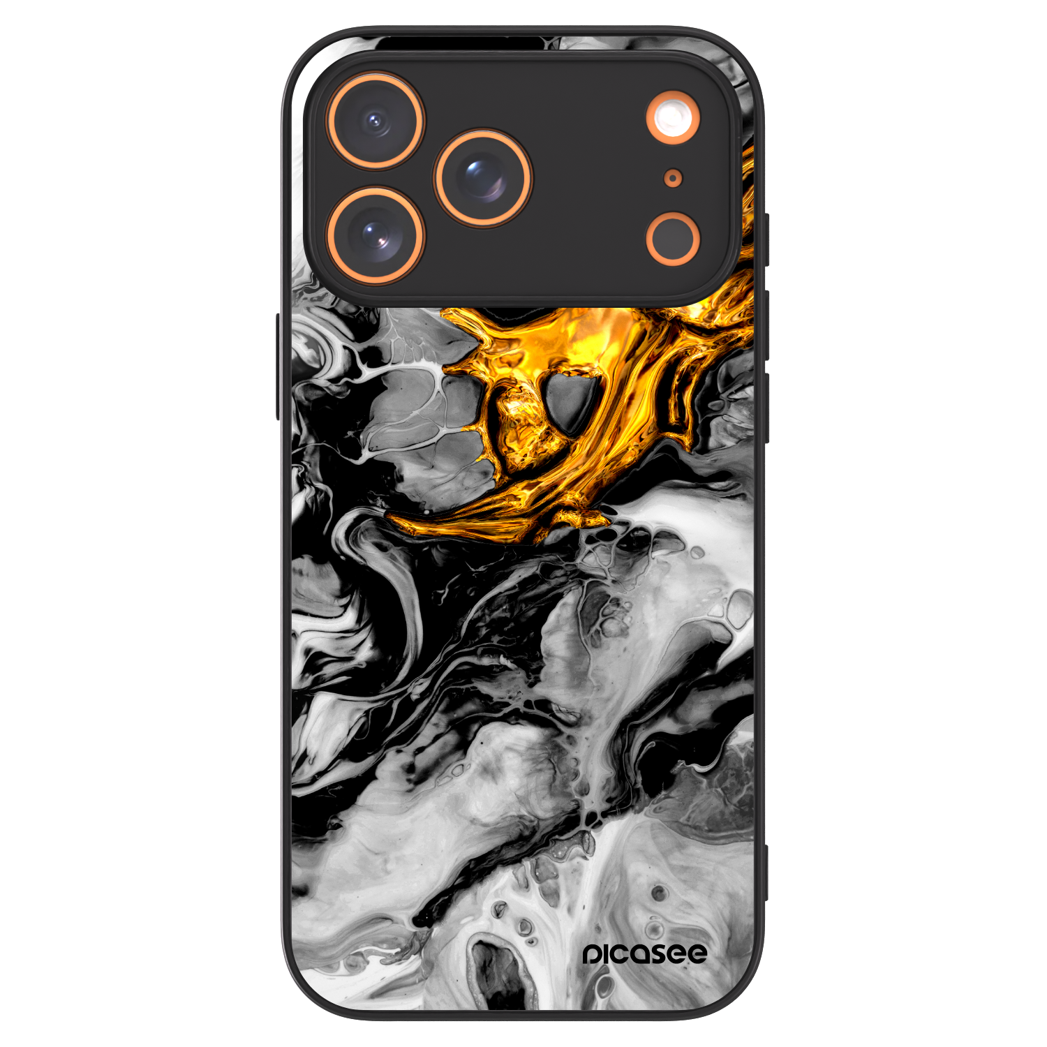 Picasee ULTIMATE CASE za Apple iPhone 17 Pro Max - Black Gold 2