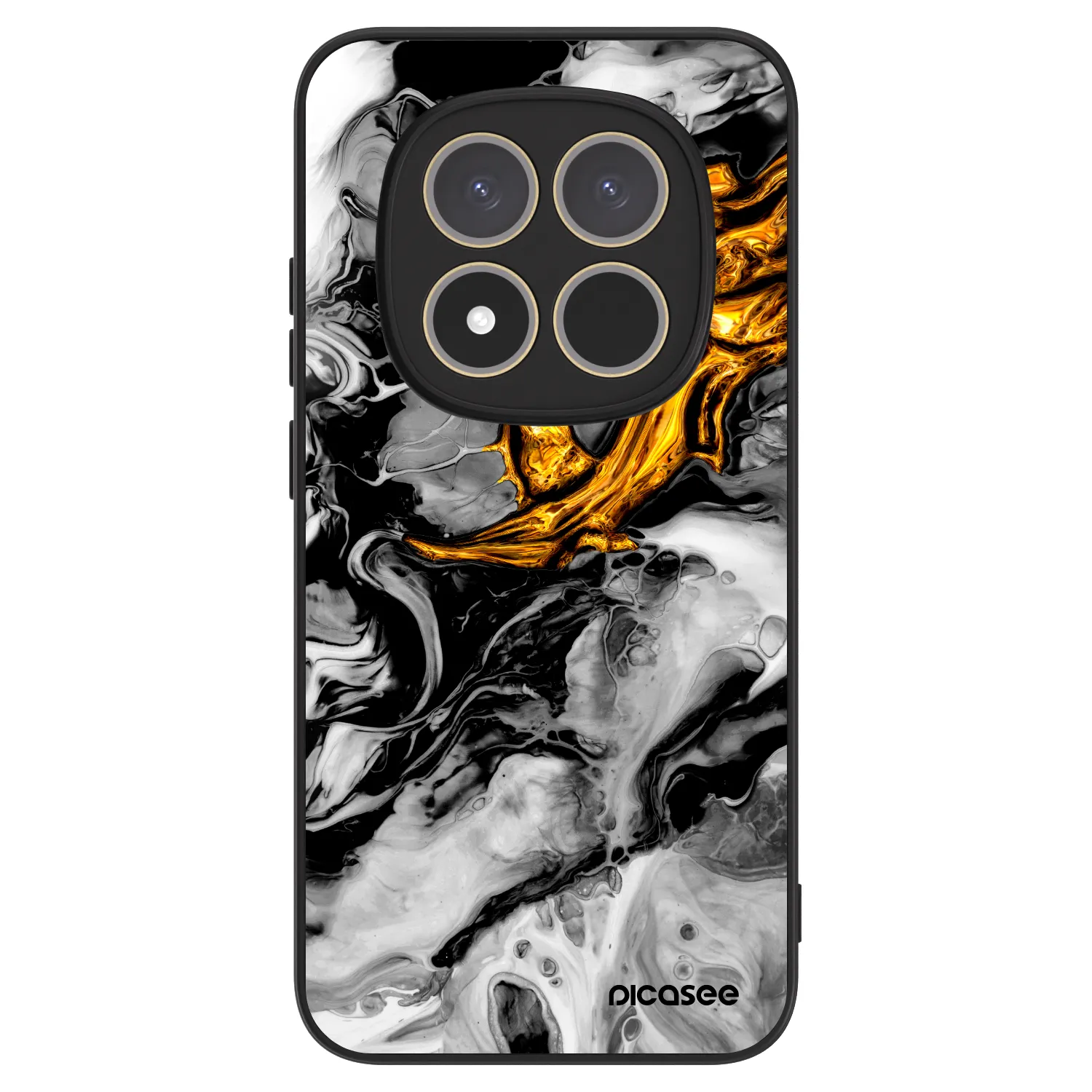 Picasee ULTIMATE CASE za Xiaomi Redmi Note 15 Pro 4G - Black Gold 2