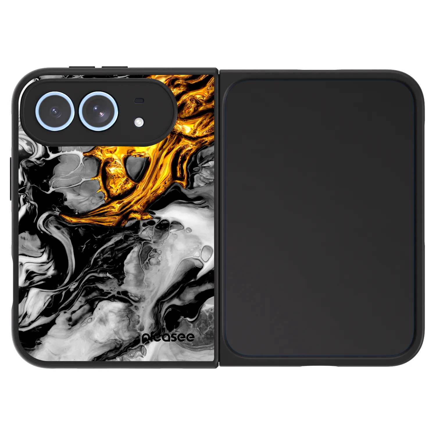 Picasee ULTIMATE CASE za Apple iPhone Duo - Black Gold 2