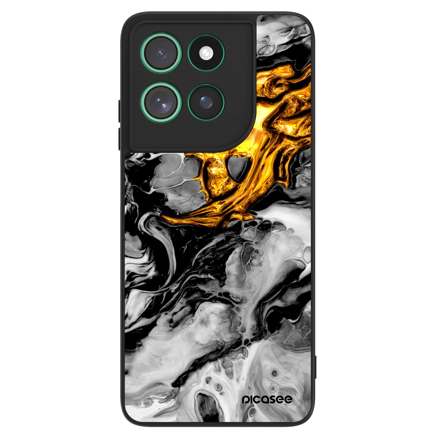 Picasee ULTIMATE CASE za Motorola Moto G57 Power - Black Gold 2