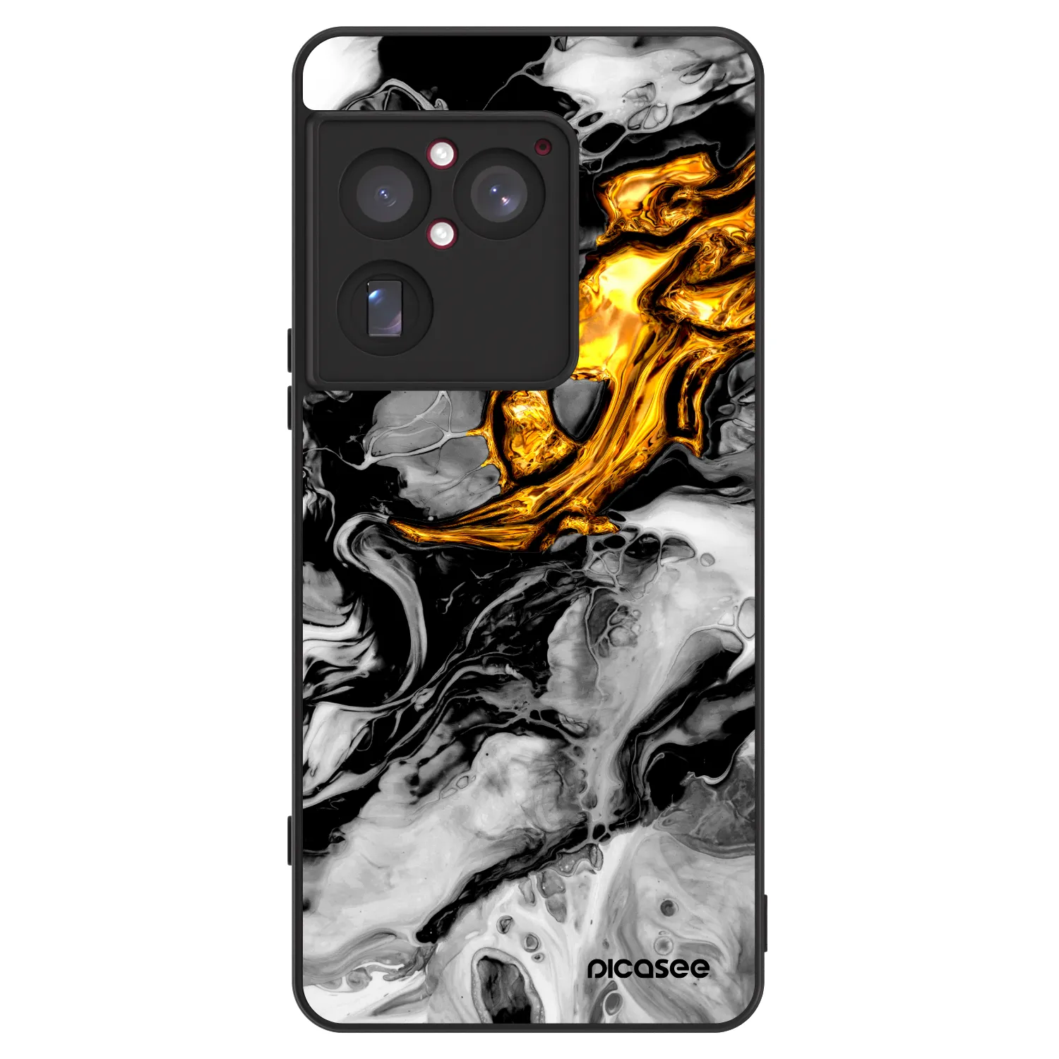Picasee ULTIMATE CASE za Sony Xperia 1 VIII 5G - Black Gold 2
