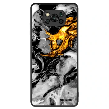 Ovitek za Xiaomi Poco X3 - Black Gold 2