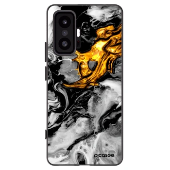 Picasee silikonski črni ovitek za Xiaomi 11T Pro - Black Gold 2