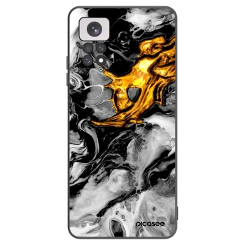 Picasee silikonski črni ovitek za Xiaomi Redmi Note 11 - Black Gold 2