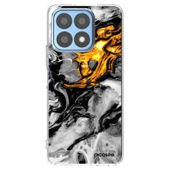 Picasee silikonski prozorni ovitek za Honor X8a - Black Gold 2